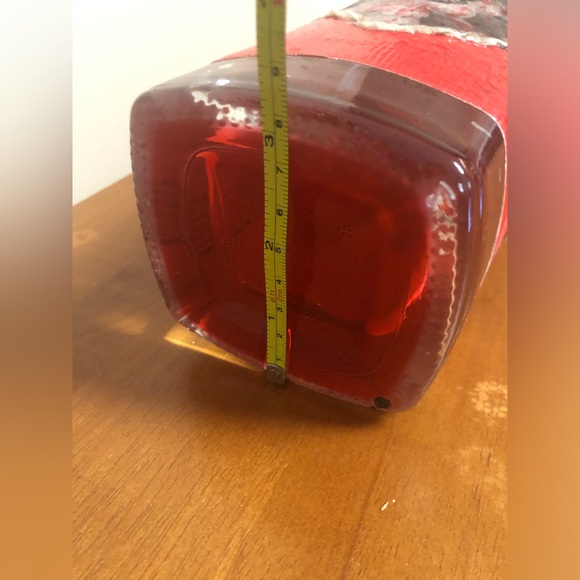 Handmade Glass Decorative Painted Red & Floral Patterned Patterned Vase - Picture 15 of 16